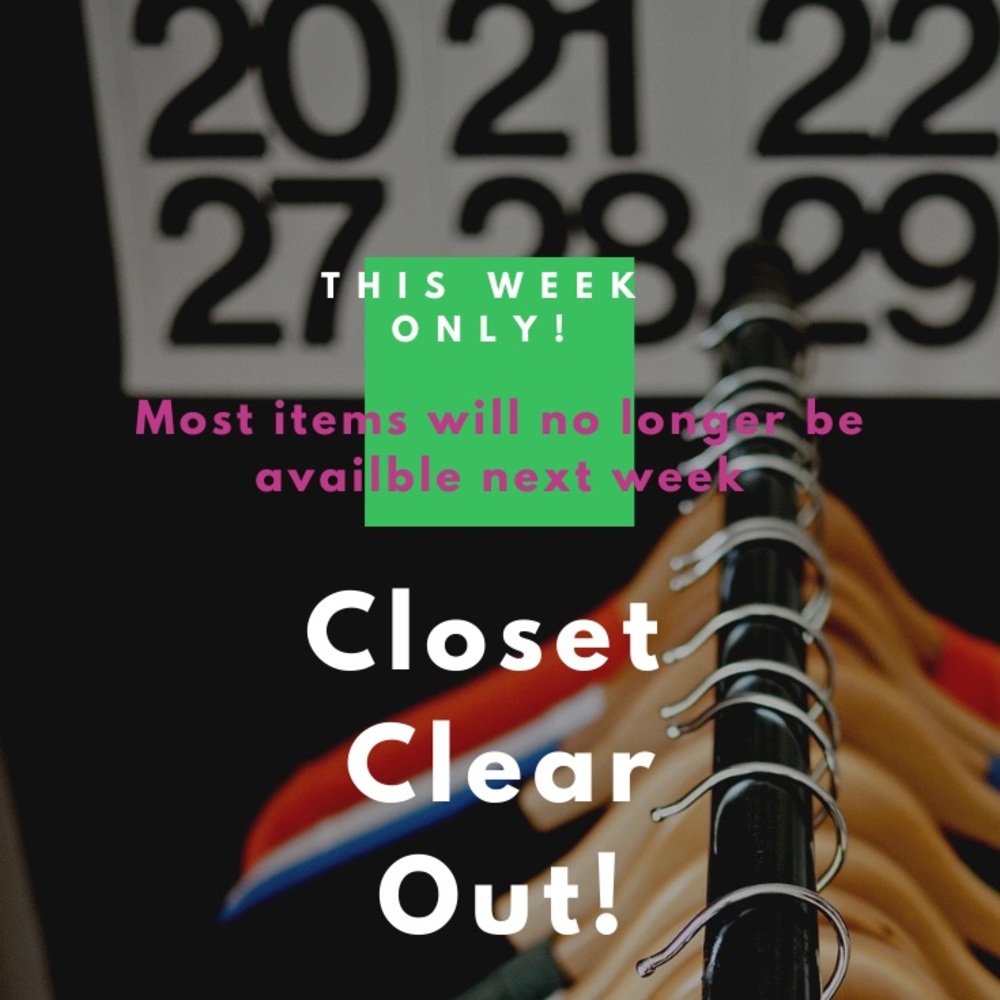 Everything must go!